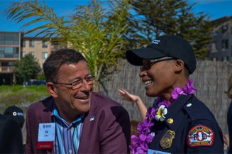 Ed Silva with Chief Diaz